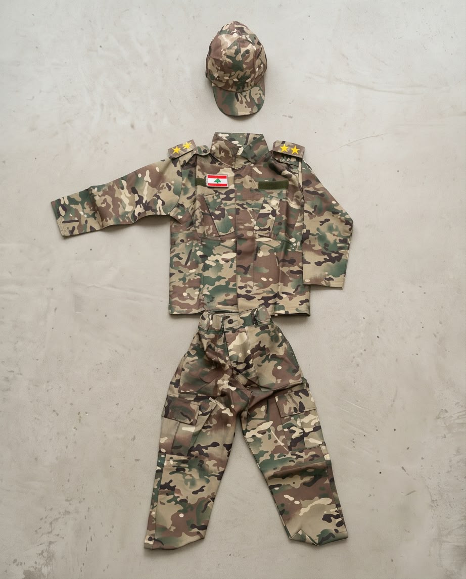 Lebanese Army Camouflage Uniform Costume Set #AS4562