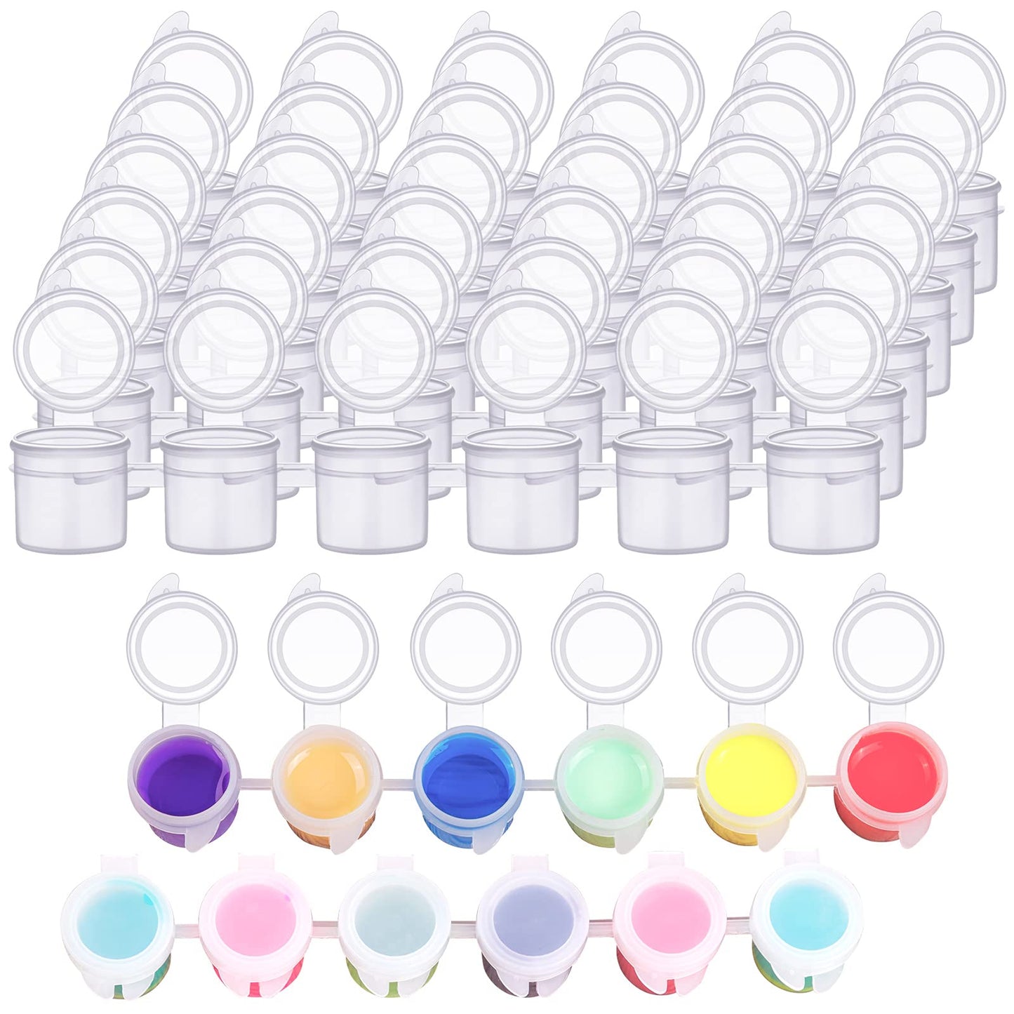 Empty Paint Strips Pots - 3ml #PB1168
